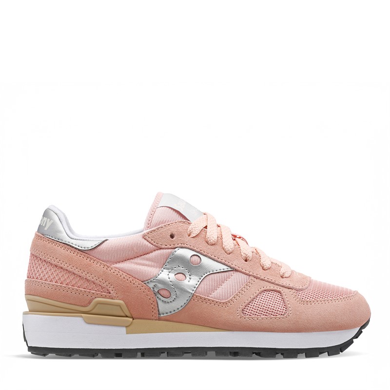 Saucony Womens Shadow Original Trainers Pink/Silver