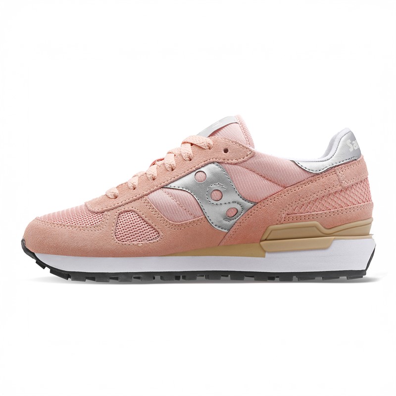Saucony Womens Shadow Original Trainers Pink/Silver