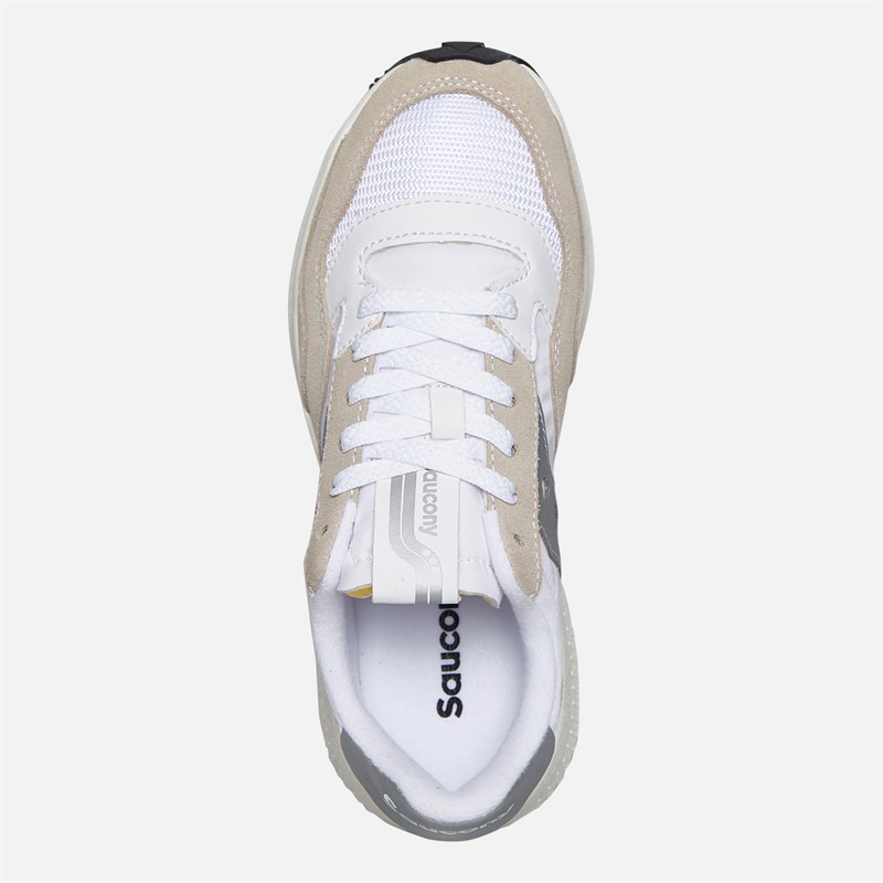 Saucony Womens Jazz NXT Trainers White/Silver