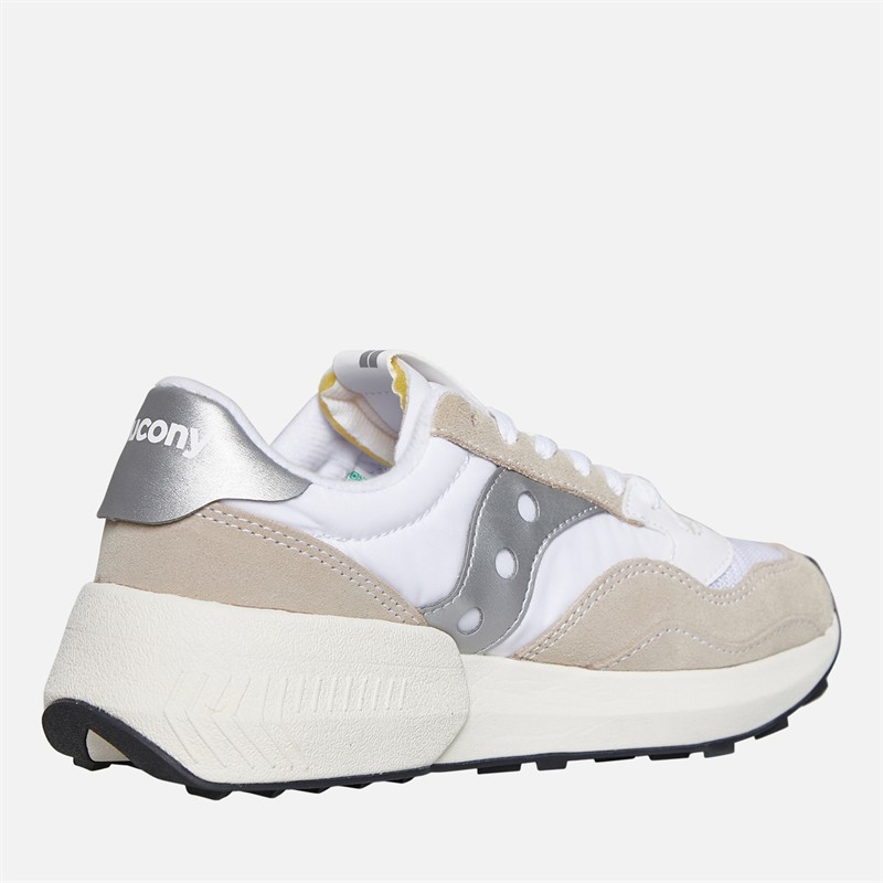 Saucony Womens Jazz NXT Trainers White/Silver