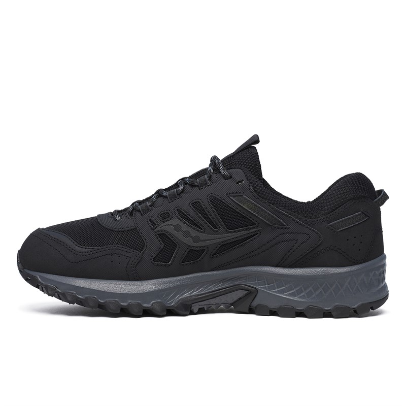 Saucony Mens Grid Peak Gore-Tex Waterproof Trainers Black
