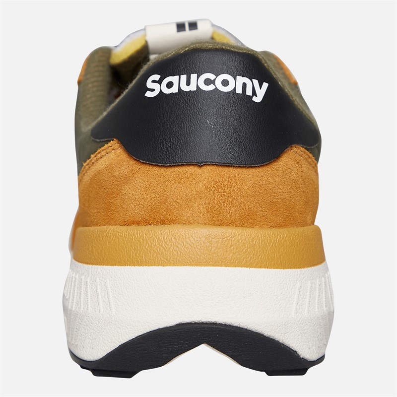 Saucony Mens Jazz NXT Trainers Olive/Tan