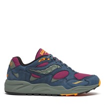 Saucony Mens Grid Shadow 2 Trainers Purple/Blue