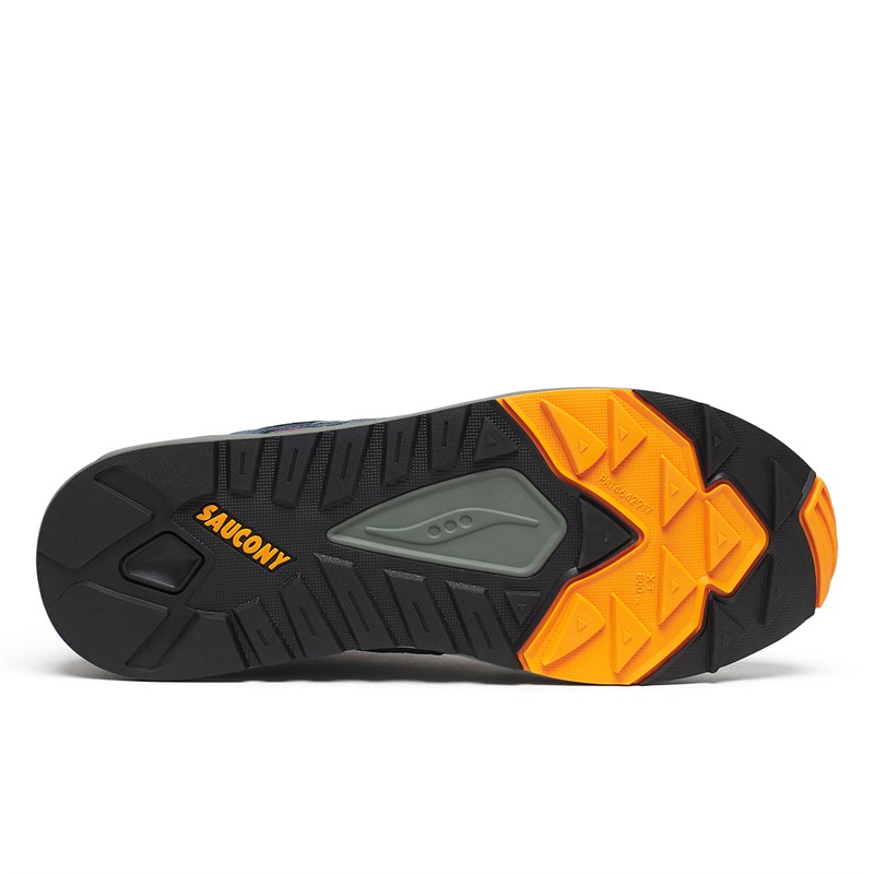 Saucony Mens Grid Shadow 2 Trainers Purple/Blue