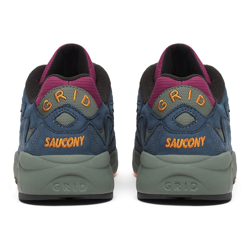 Saucony Mens Grid Shadow 2 Trainers Purple/Blue