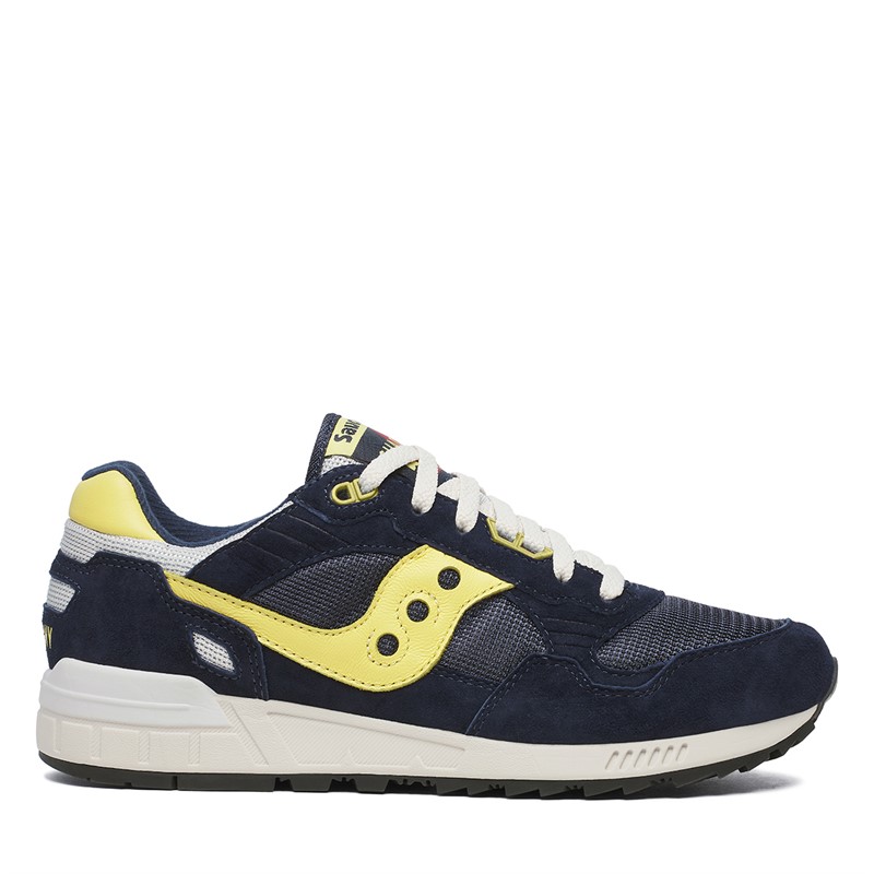Saucony Mens Shadow 5000 Trainers Blue/Yellow