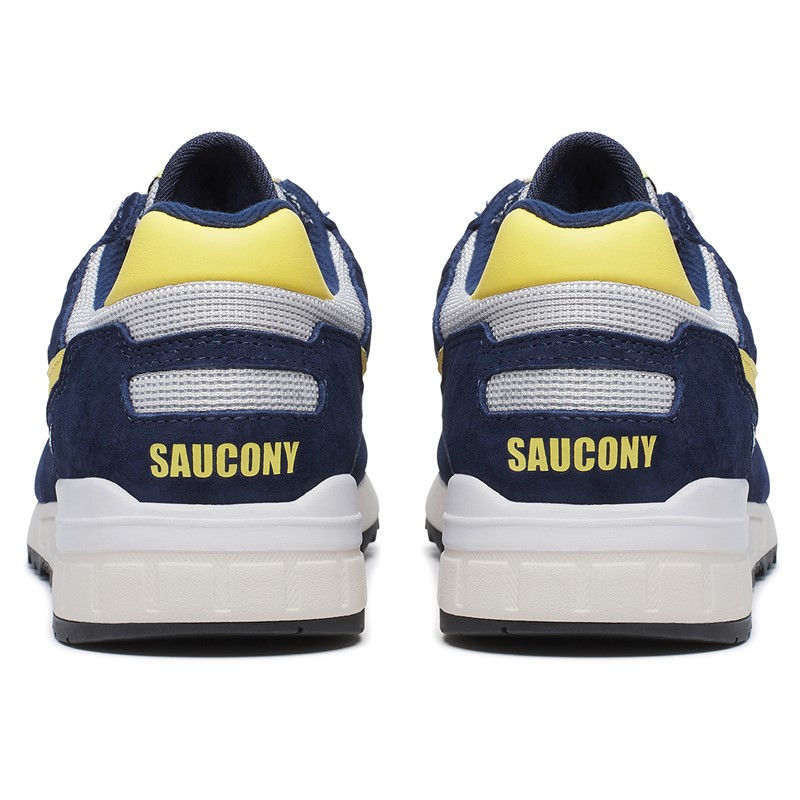 Saucony Mens Shadow 5000 Trainers Blue/Yellow