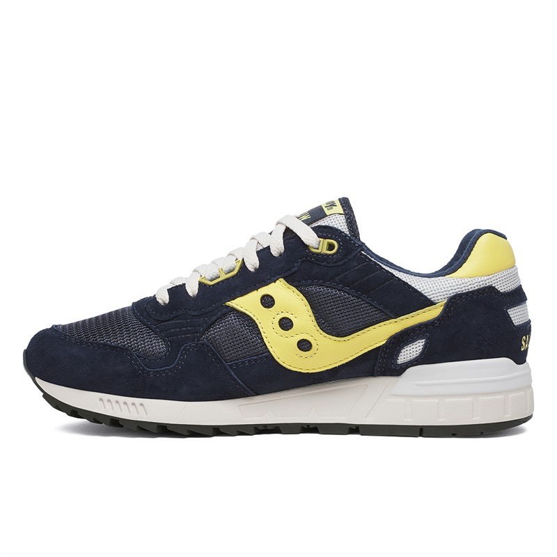 Saucony Mens Shadow 5000 Trainers Blue/Yellow