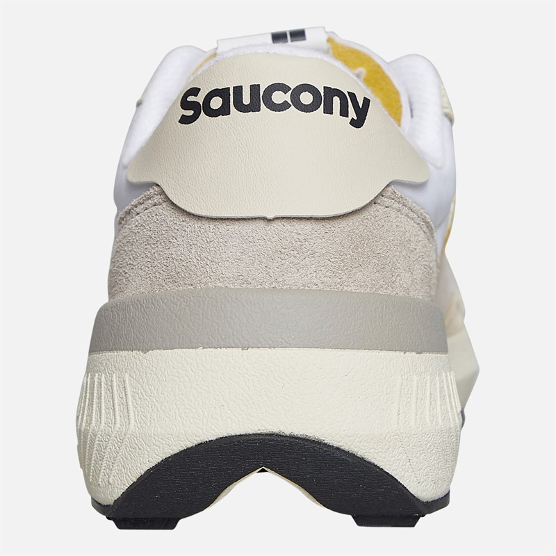 Saucony Womens Jazz NXT Trainers White/Yellow