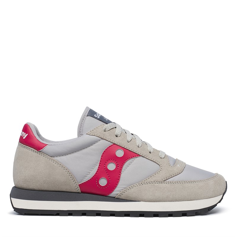 Saucony Mens Jazz Original Trainers Dove/Red