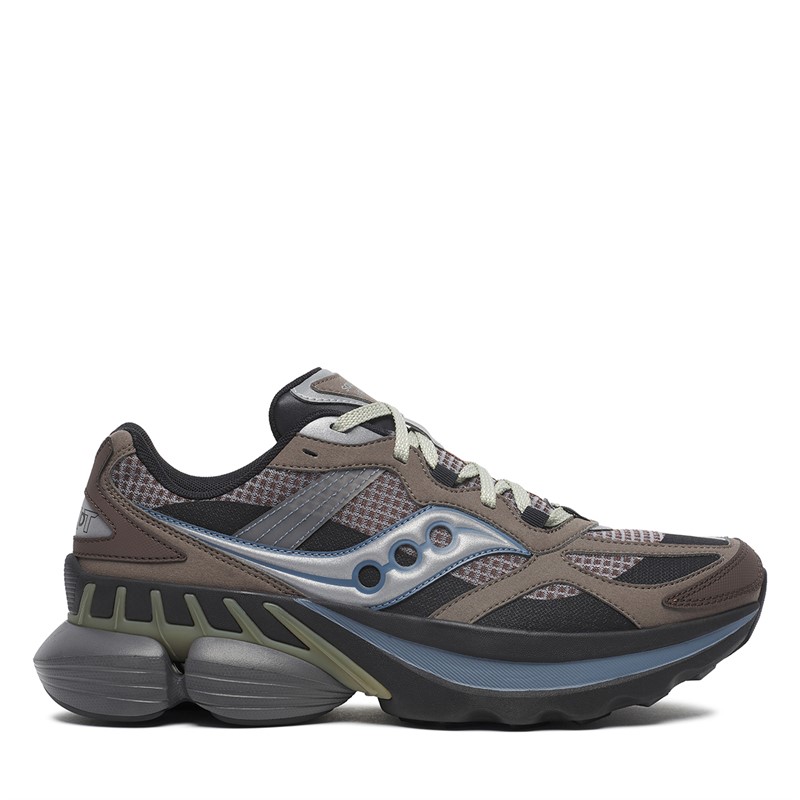 Saucony Grid NXT Trainers Brown/Silver