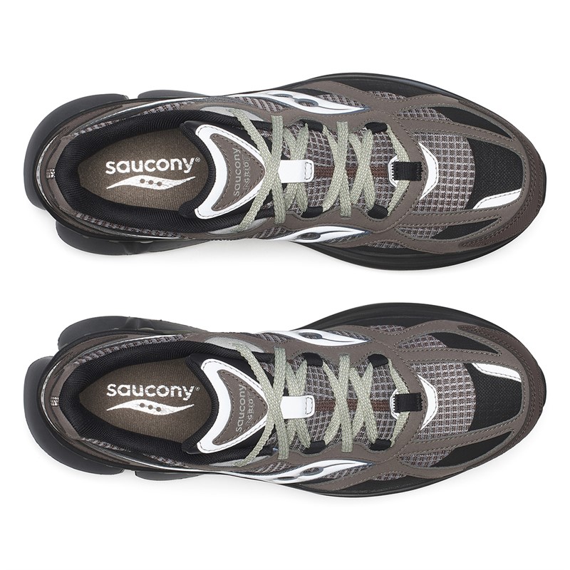 Saucony Grid NXT Trainers Brown/Silver