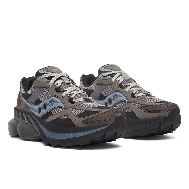 Saucony Grid NXT Trainers Brown/Silver