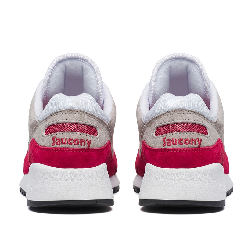 Saucony Mens Shadow 6000 Trainers White/Red
