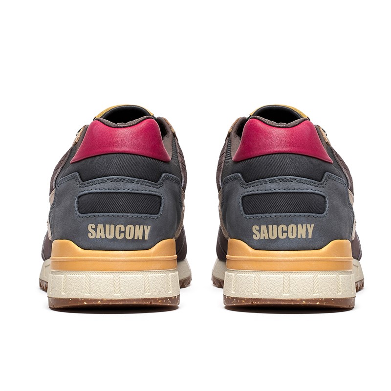 Saucony Mens Shadow 5000 Trainers Black/Brown