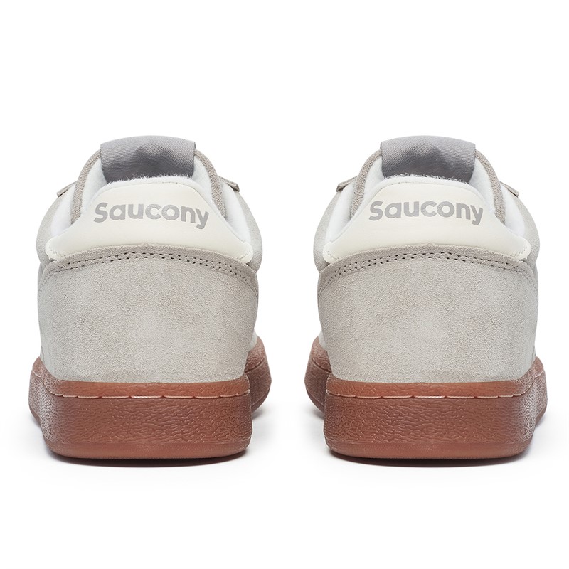 Saucony Womens Jazz Court Trainers Dove/Vanilla