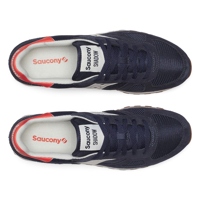 Saucony Mens Shadow Original Trainers Navy/Orange