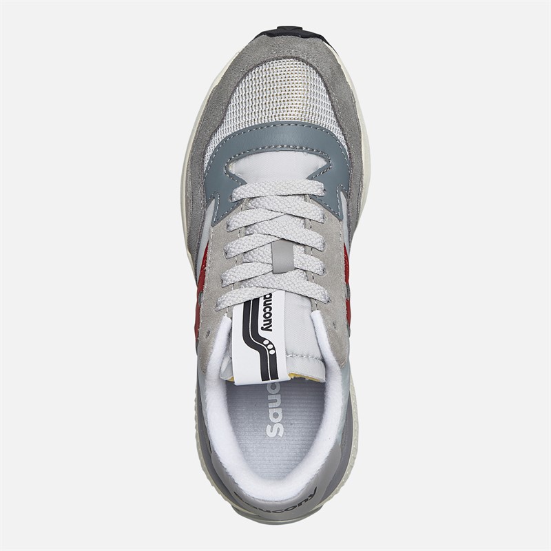 Saucony Womens Jazz NXT Trainers Grey/Red