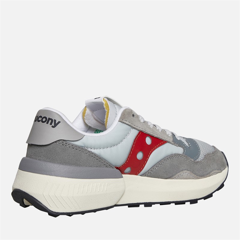 Saucony Womens Jazz NXT Trainers Grey/Red