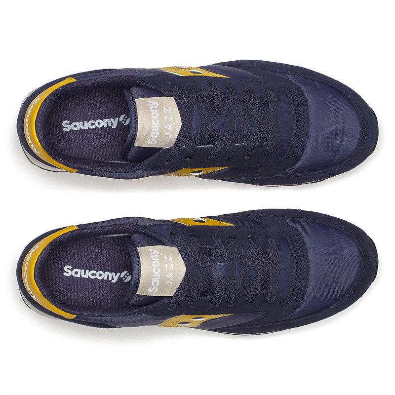 Saucony Mens Jazz Original Trainers Navy/Mustard