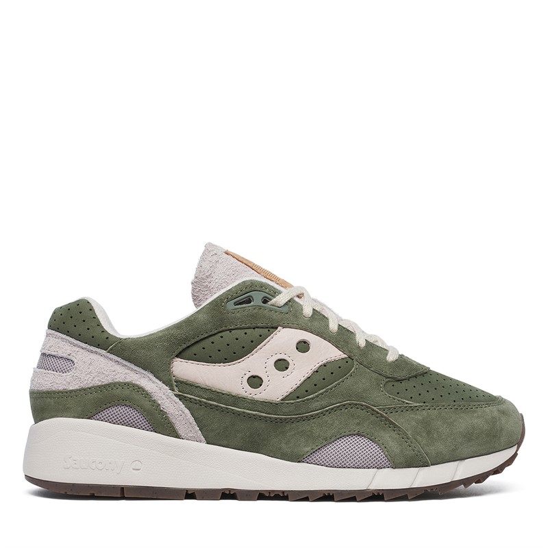 Saucony Mens Shadow 6000 Trainers Agave/Moon - Size 7