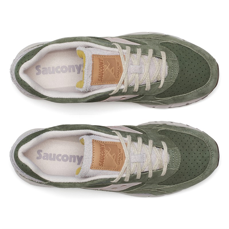 Saucony Mens Shadow 6000 Trainers Agave/Moon