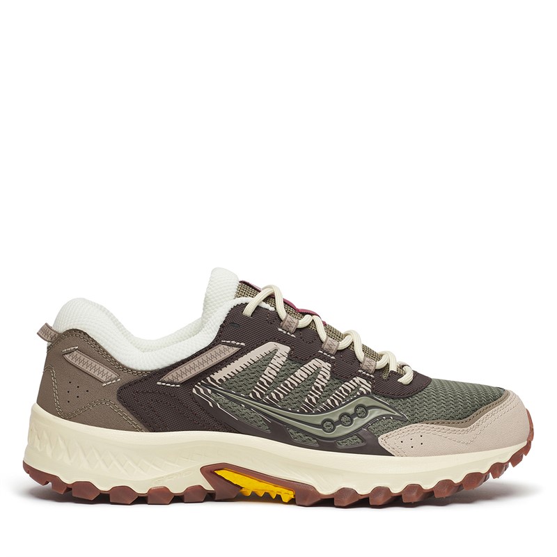 Saucony Grid Peak Trainers Olive/Brown