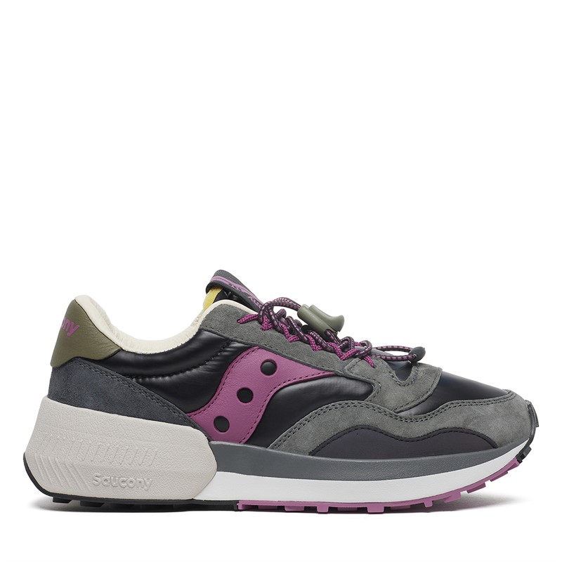 Saucony Womens Jazz NXT Trainers Black/Purple