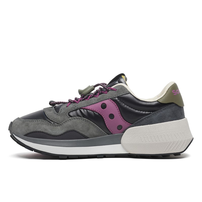 Saucony Womens Jazz NXT Trainers Black/Purple