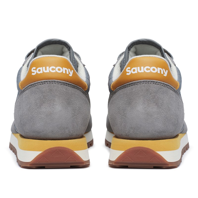 Saucony Mens Jazz Original Trainers Grey/Cream