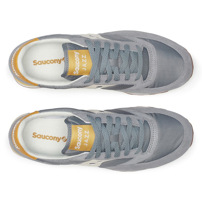 Saucony Mens Jazz Original Trainers Grey/Cream