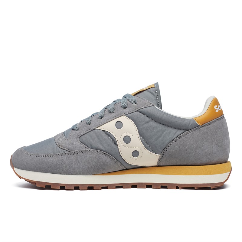 Saucony Mens Jazz Original Trainers Grey/Cream