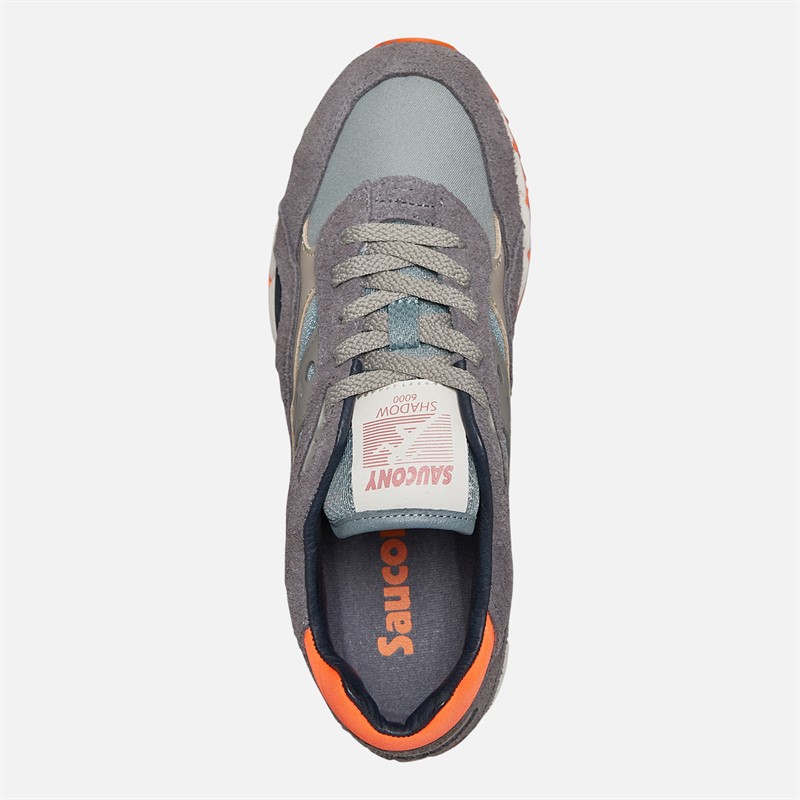 Saucony Womens Shadow 6000 Trainers Grey/Agave