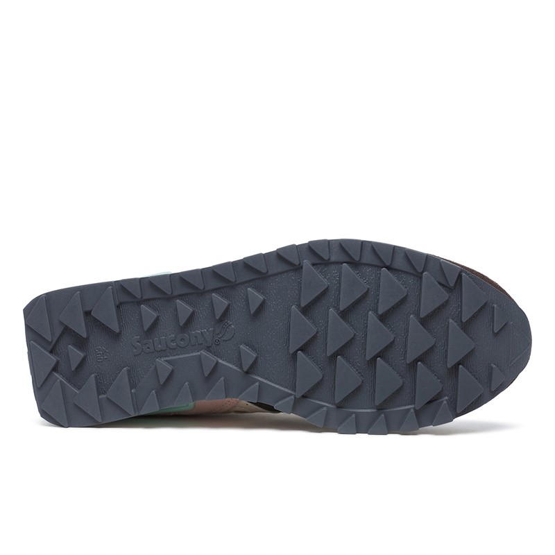 Saucony Womens Shadow Original Trainers Brown/Cream