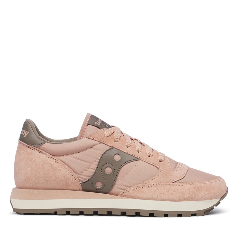 Saucony Womens Jazz Original Trainers Mauve/Brown