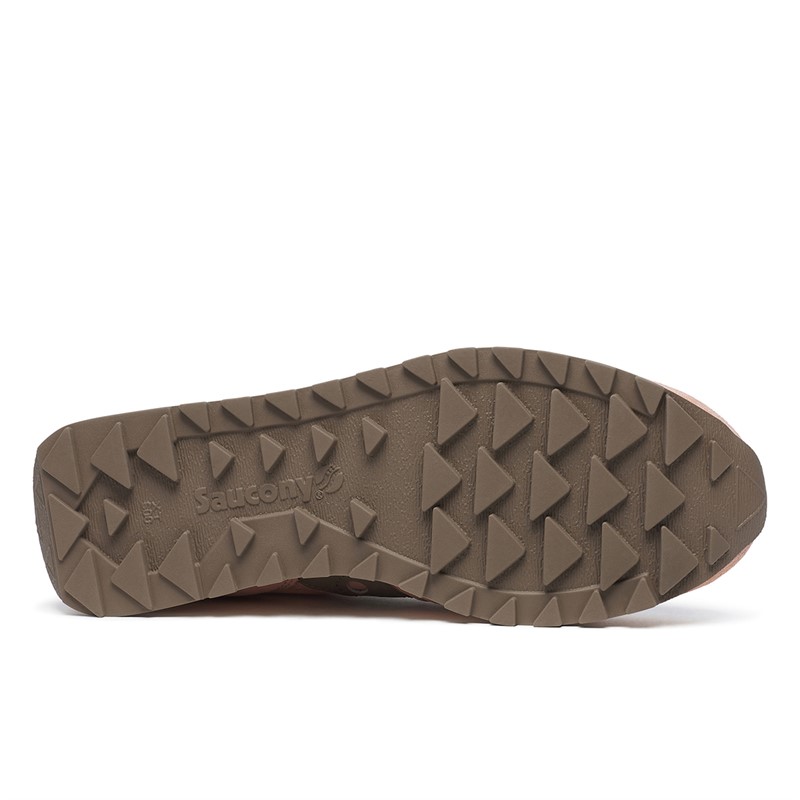 Saucony Womens Jazz Original Trainers Mauve/Brown