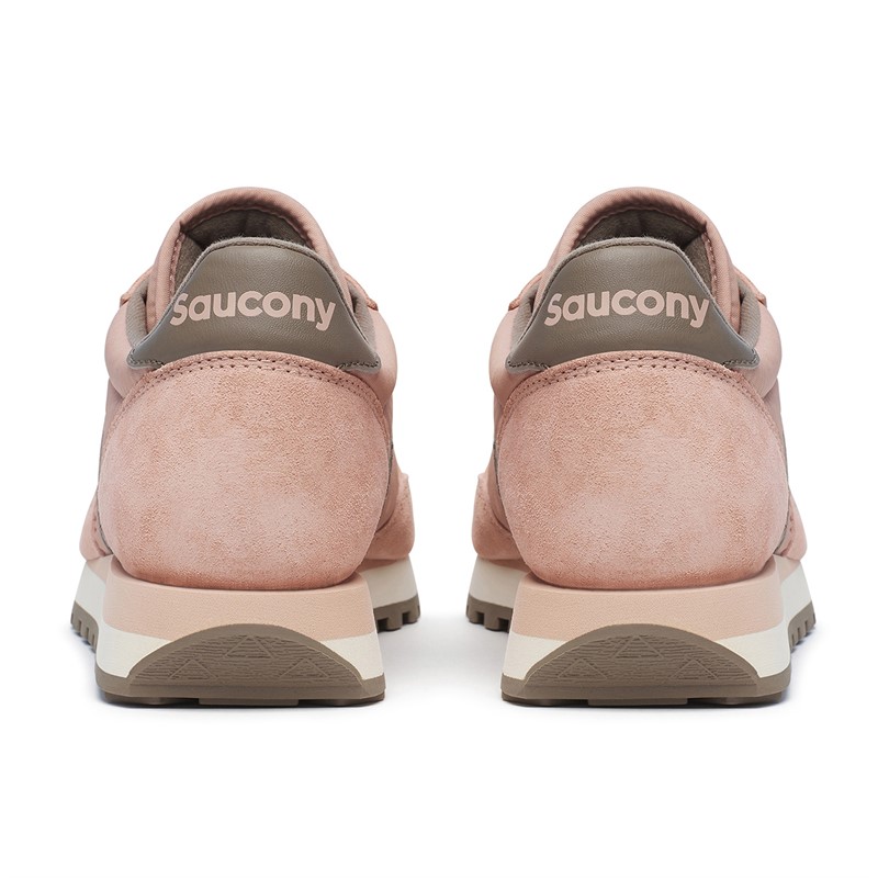 Saucony Womens Jazz Original Trainers Mauve/Brown