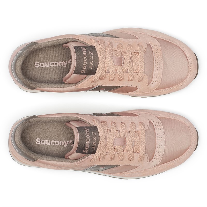 Saucony Womens Jazz Original Trainers Mauve/Brown