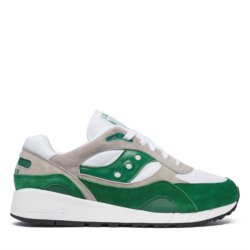 Saucony Mens Shadow 6000 Trainers White/Green