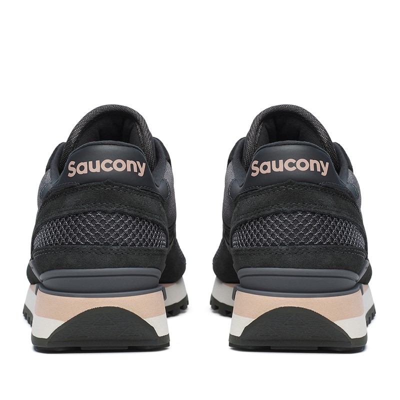 Saucony Womens Shadow Original Trainers Dark Grey/Black