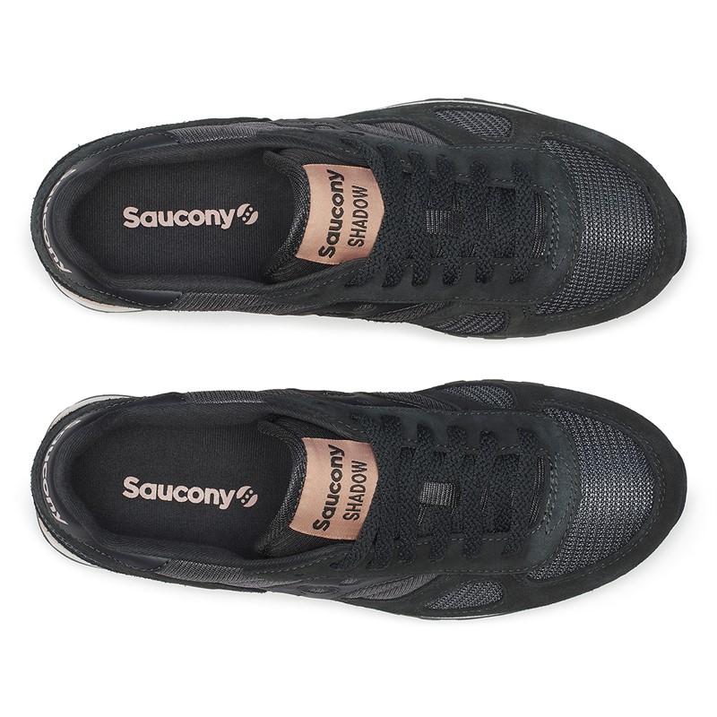 Saucony Womens Shadow Original Trainers Dark Grey/Black