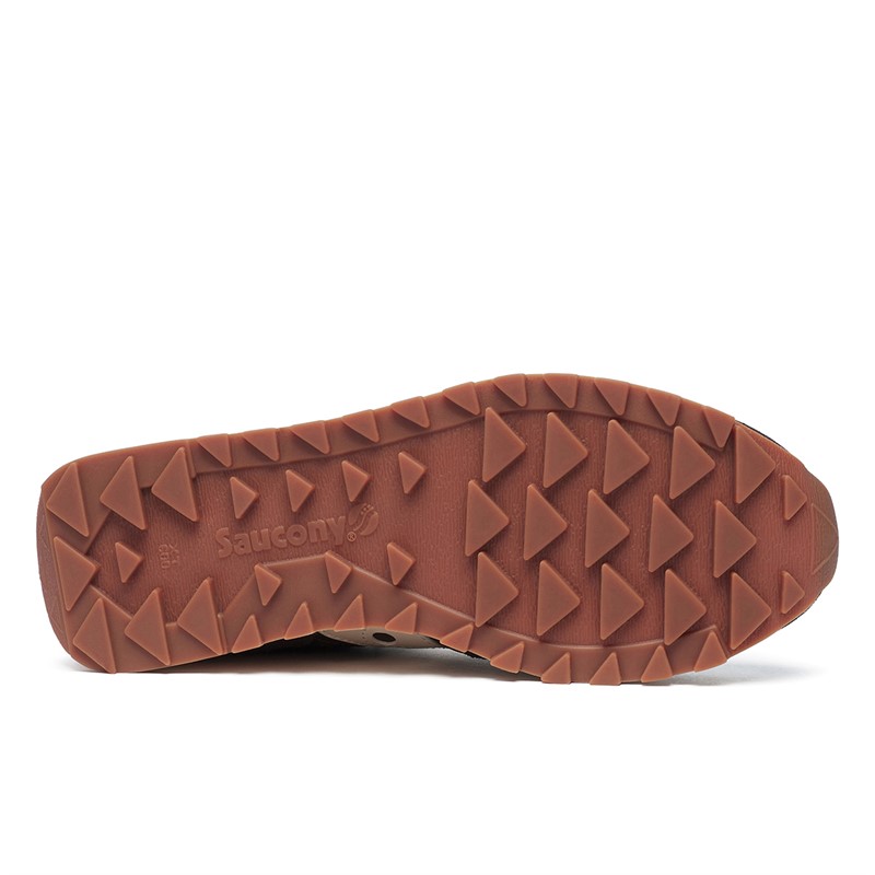 Saucony Womens Jazz Original Trainers Mud/Ivory