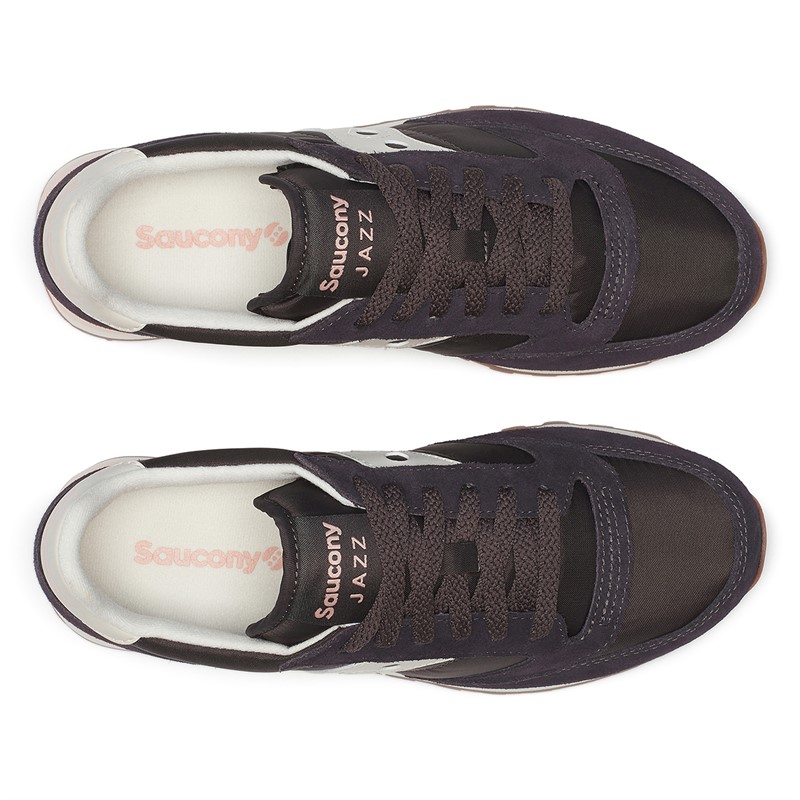 Saucony Womens Jazz Original Trainers Mud/Ivory