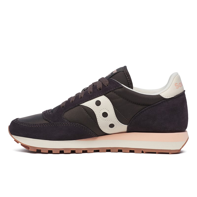 Saucony Womens Jazz Original Trainers Mud/Ivory
