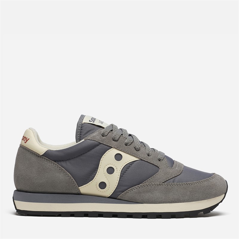 Saucony Mens Jazz Original Trainers Grey/Off White