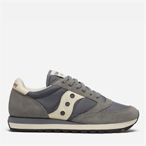 Saucony Mens Jazz Original Trainers Grey/Off White