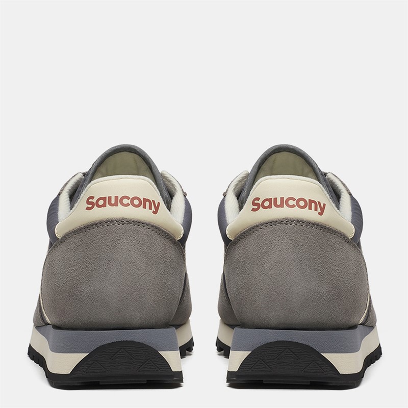 Saucony Mens Jazz Original Trainers Grey/Off White