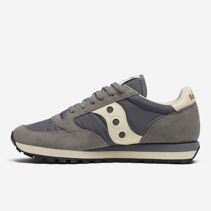 Saucony Mens Jazz Original Trainers Grey/Off White