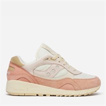 Saucony Womens Shadow 6000 Crafted Trainers Off White/Peach