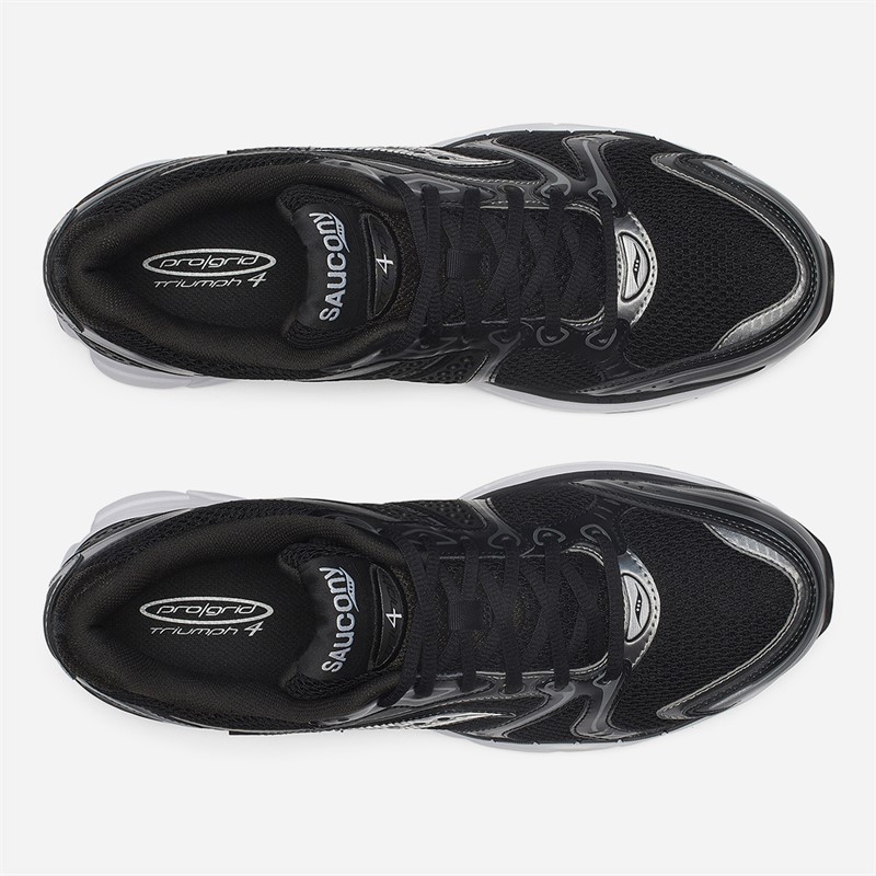 Saucony Progrid Triumph 4 Trainers Black/Silver